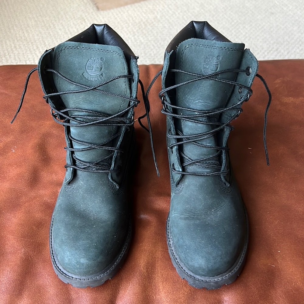 Timberland boys blue/green boots